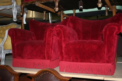 Poltrona club in cuois belga